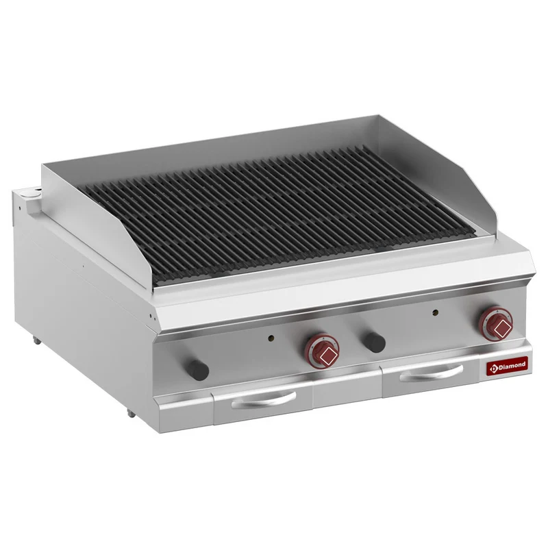 Lavasteingrill, Modul 1/2, Rost aus Eisen "doppelseitig" -Top- - G7/GPL8T-ZN