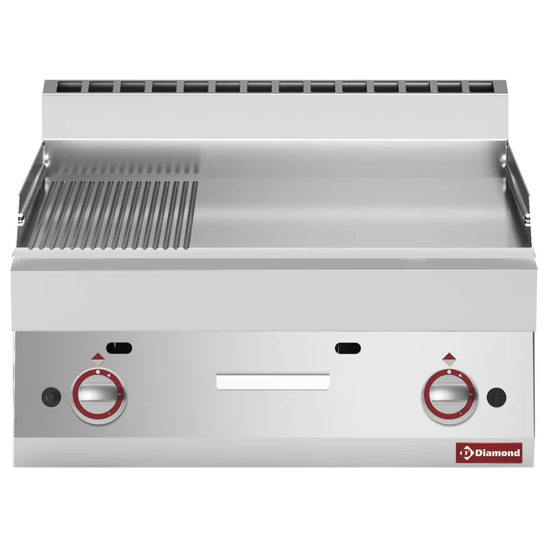 Gas Grillplatte 2/3 glatt 1/3 gerillt -Top- - G65/PM7T-N