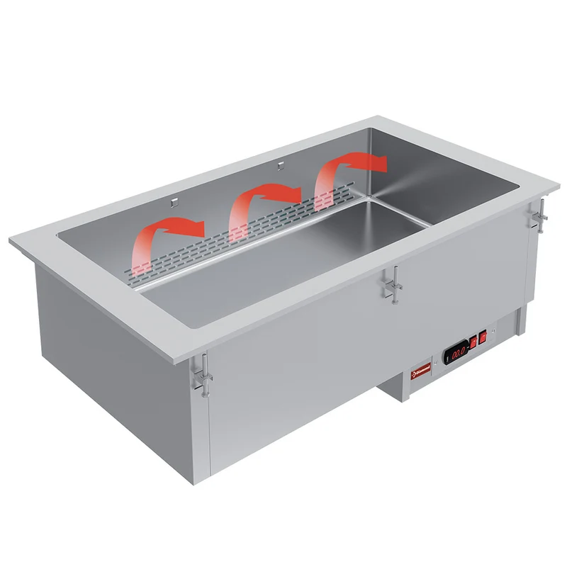 Element Bain-Marie 5x GN 1/1 - ausgetrocknet - belüftete - IN/BX18-PSC