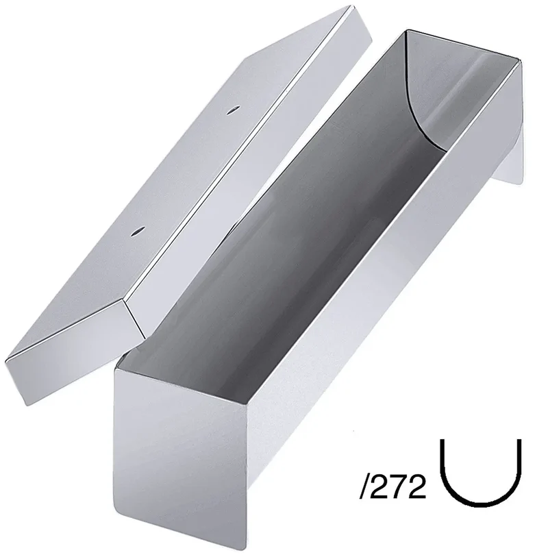 Edelstahl Pastetenform halbrund 27,5 cm