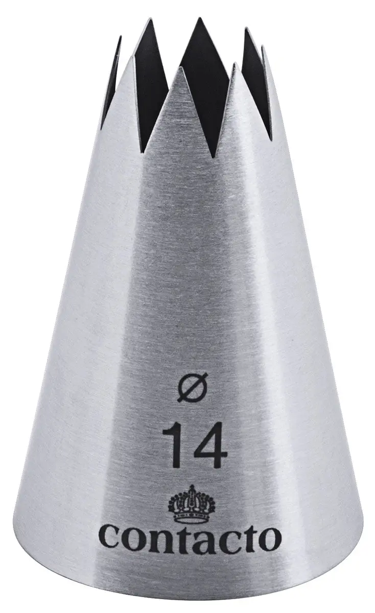 Edelstahl Sterntülle 14 mm