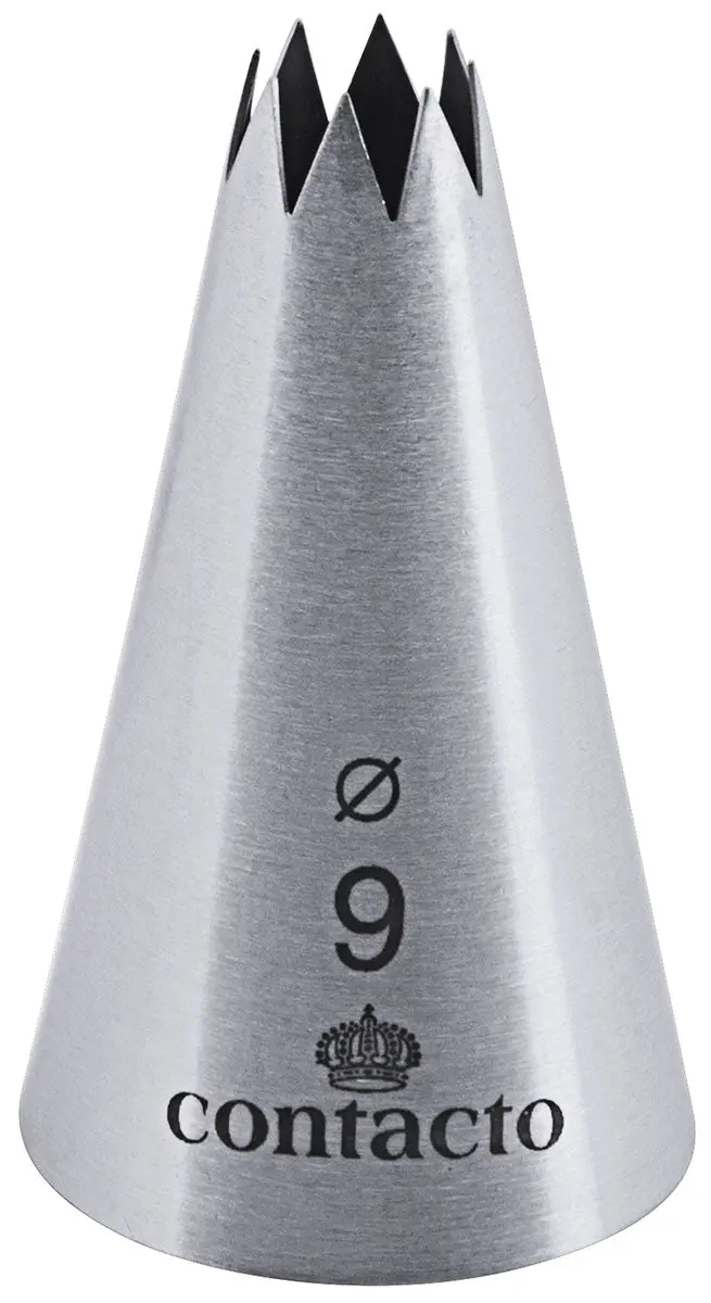 Edelstahl Sterntülle 9 mm