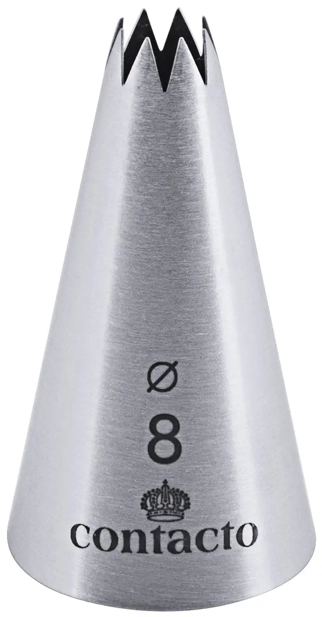 Edelstahl Sterntülle 8 mm