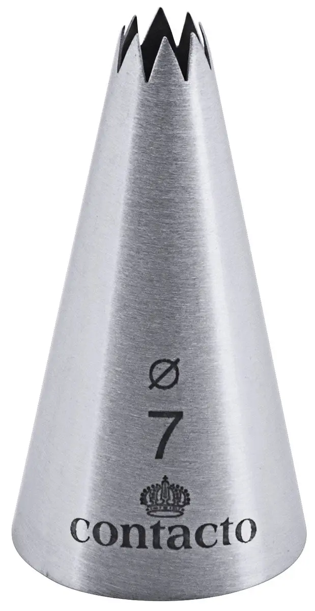 Edelstahl Sterntülle 7 mm
