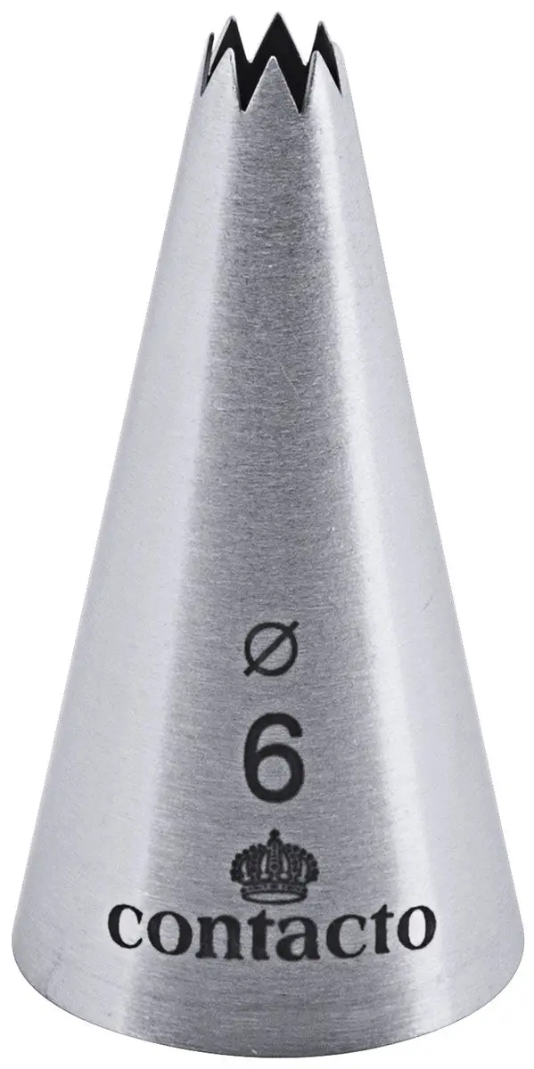 Edelstahl Sterntülle 6 mm
