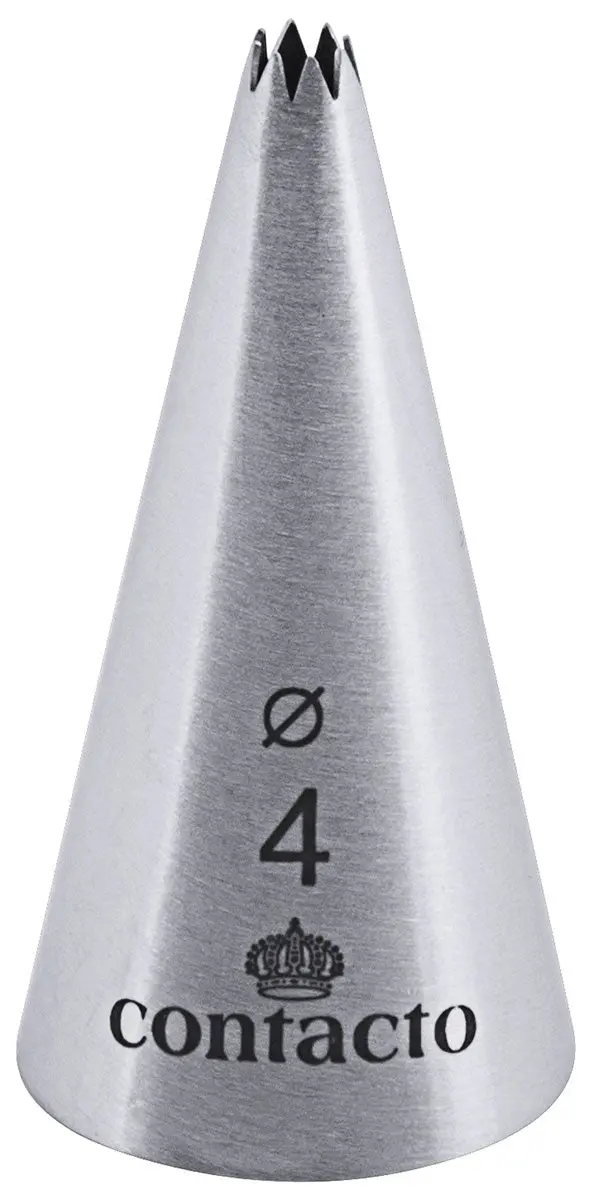 Edelstahl Sterntülle 4 mm