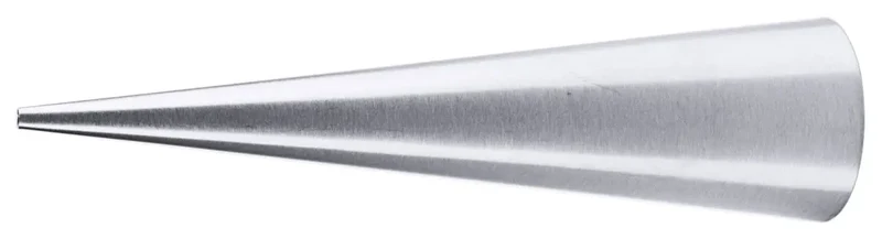 Edelstahl Schillerlockenform 3,5 cm