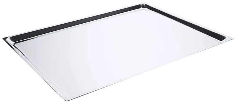 Edelstahl Auslagetablett 44,5 cm flach