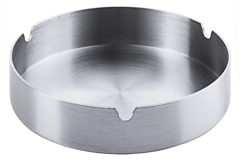 Edelstahl Aschenbecher 12 cm ( 1 Stück )