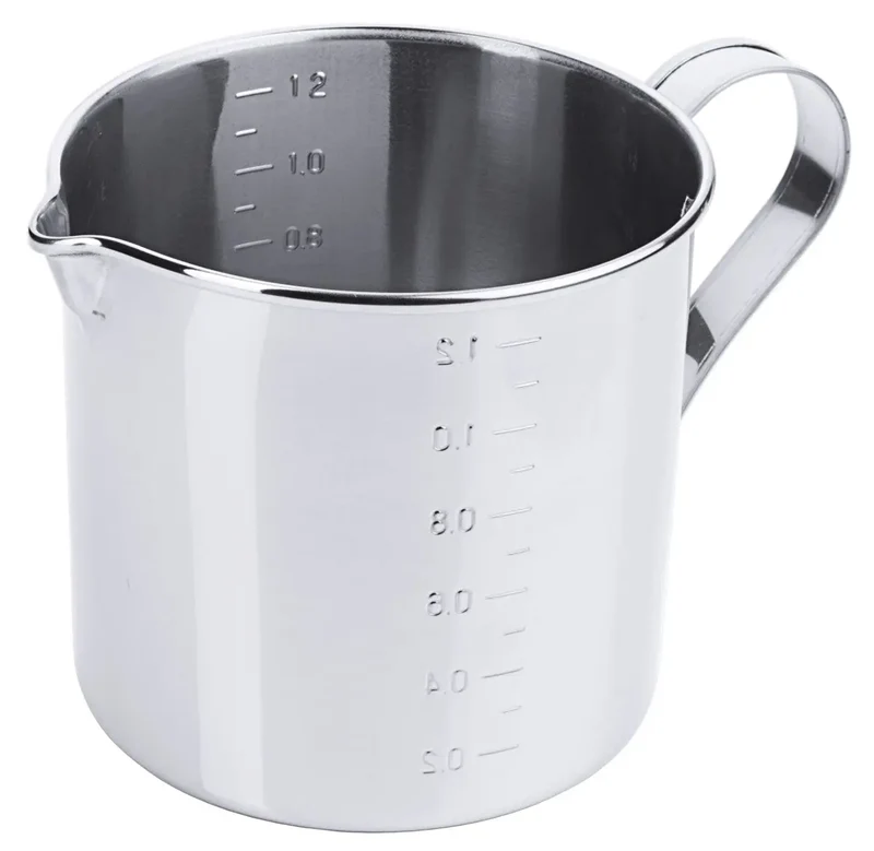 Edelstahl Messbecher zylindrisch 1,3 l