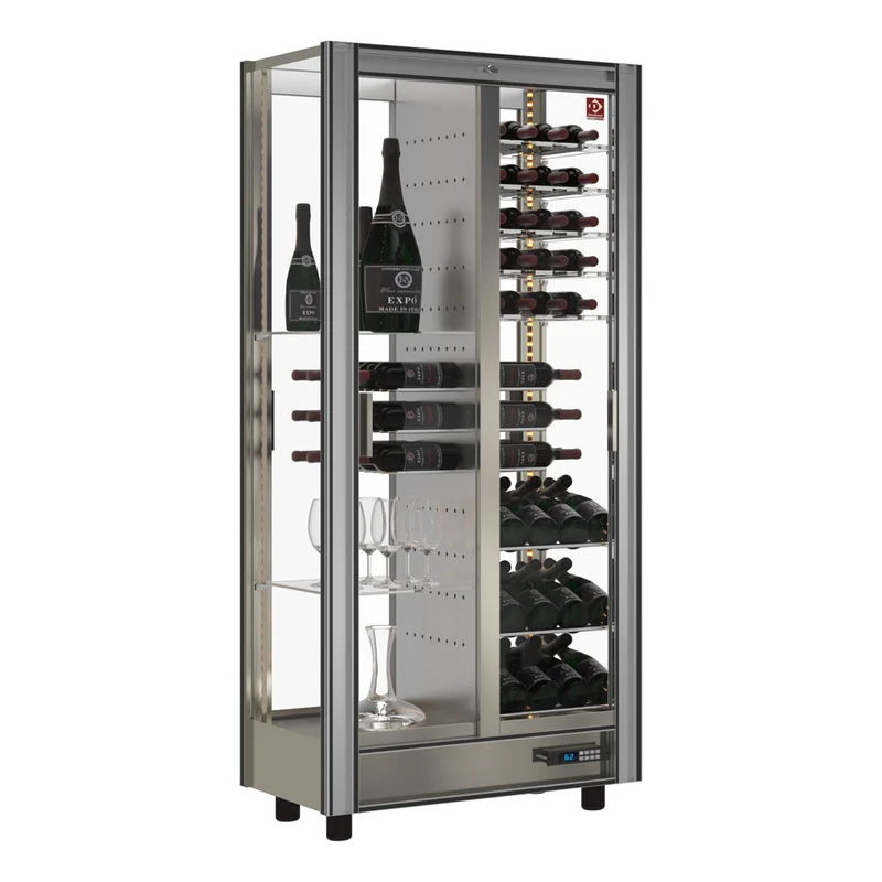 Weinkühlvitrine Lt. 530 - durchgehend - anpassbar - GVV-4/TR-R2