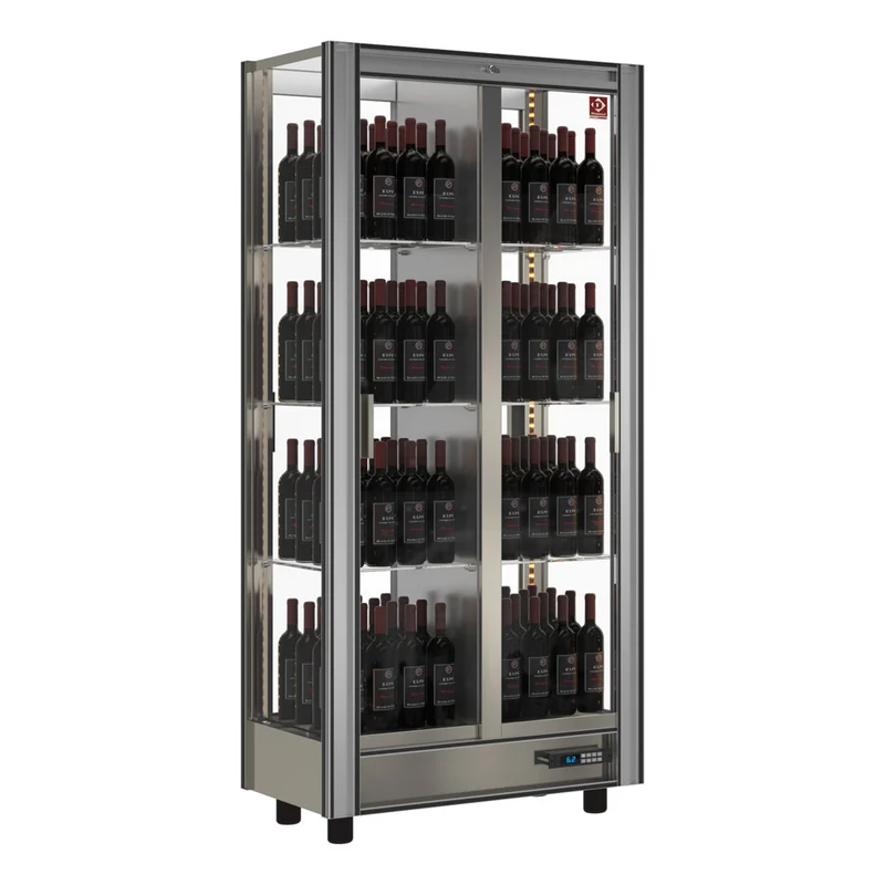 Weinkühlvitrine Lt. 530 - durchgehend - anpassbar - GVV-3/TR-R2
