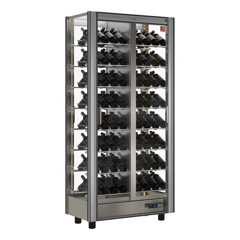 Weinkühlvitrine Lt. 530 - durchgehend - anpassbar - GVV-2/TR-R2