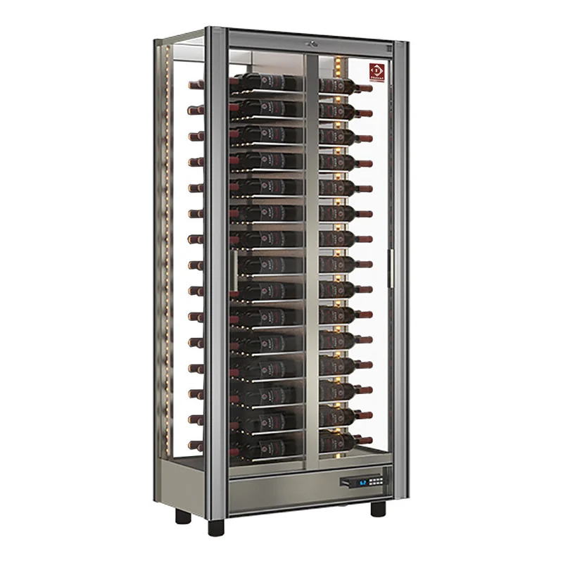 Weinkühlvitrine Lt. 530 - durchgehend - anpassbar - GVV-1/TR-R2
