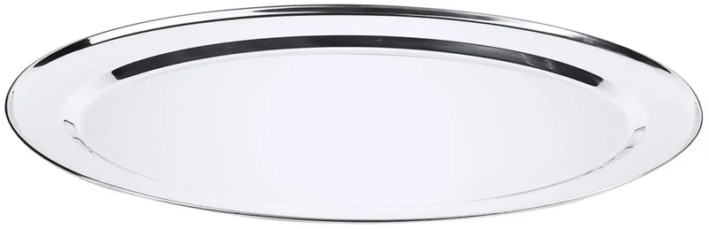 Edelstahl Bratenplatte oval 66 cm