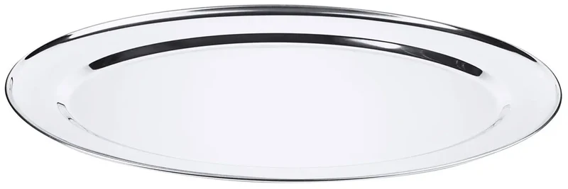 Edelstahl Bratenplatte oval 60,5 cm