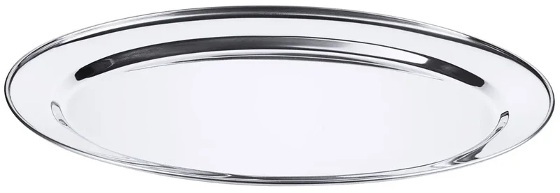 Edelstahl Bratenplatte oval 50 cm