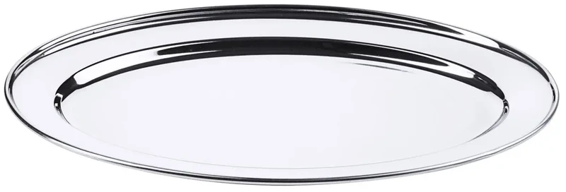 Edelstahl Bratenplatte oval 35 cm