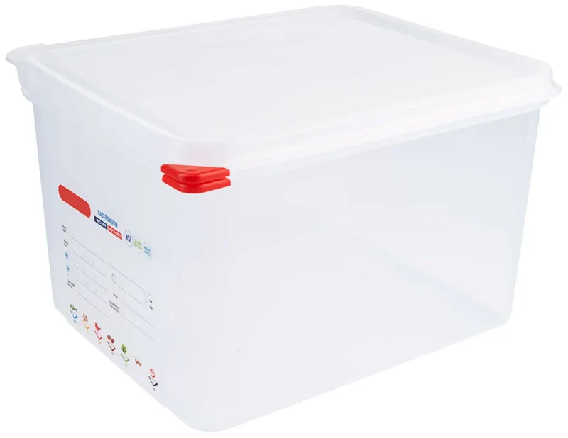 Behälter GN 1/2 200 mm mit HACCP Farbclip Deckel