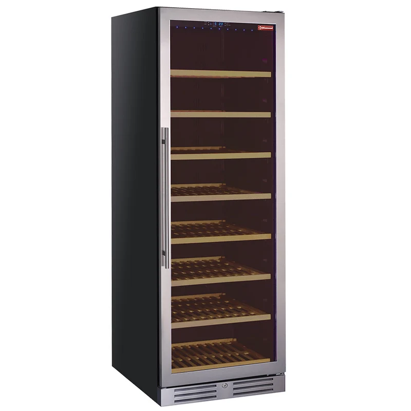 Weinkühlschrank, Edelstahltür, 470 Lt., - SCHWARZ - WCB/38-T1