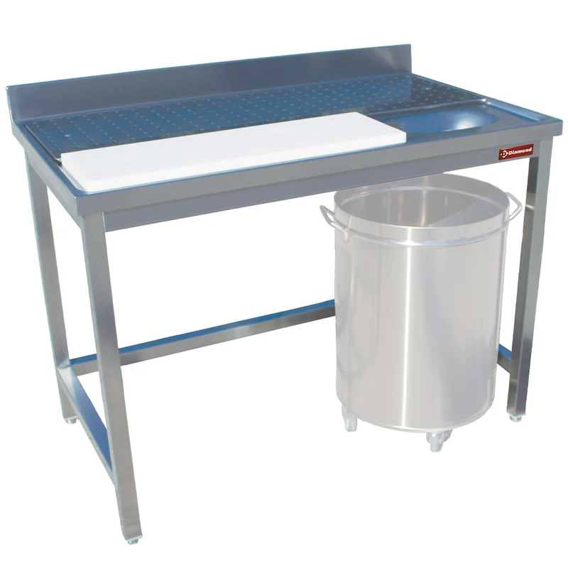 Spültisch für Fisch/Fleisch, Wand - TPC1270D