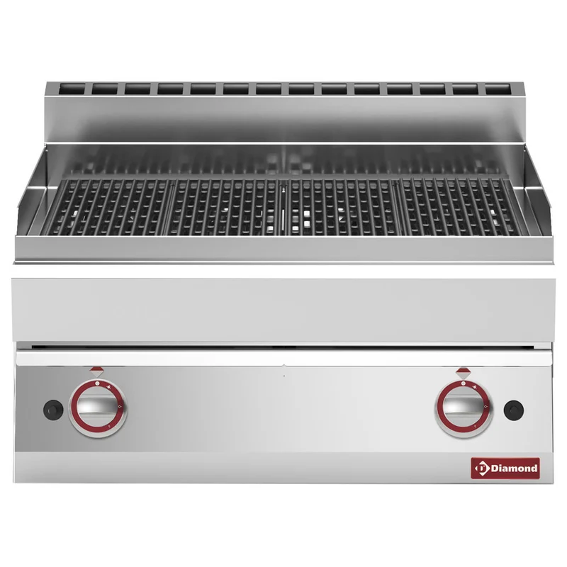 Lavasteingrils mit Grillrost aus Gusseisen -Top- - G65/GGF7T-N