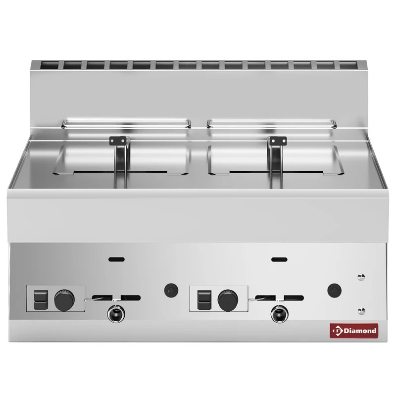 Gas Friteuse 2 Becken 8 Liter -Top- - G65/F16-7T-N