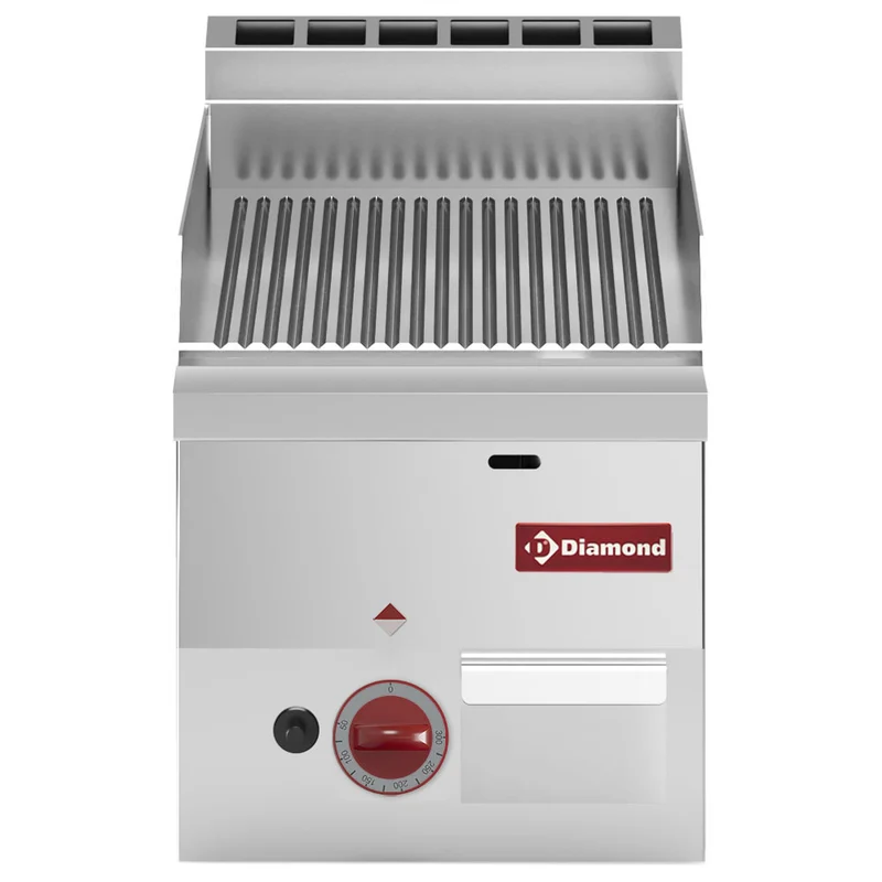 Gas Grillplatte, gerillt -Top- - G60/PR3T-N