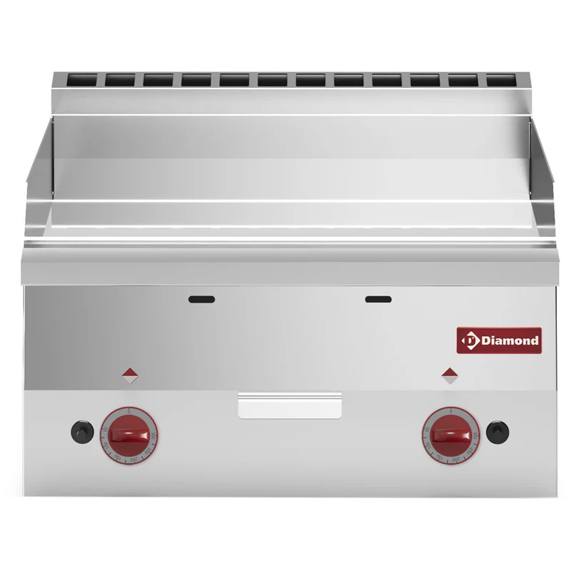 Gas Grillplatte, glatt "verchromt" -Top- - G60/PLCD6T-N