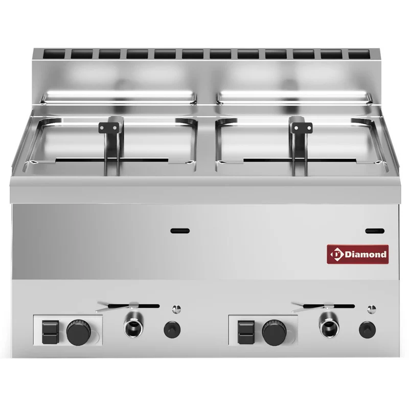 Gas Friteuse, 2 Becken 8 Liter -Top- - G60/F16-6T-N