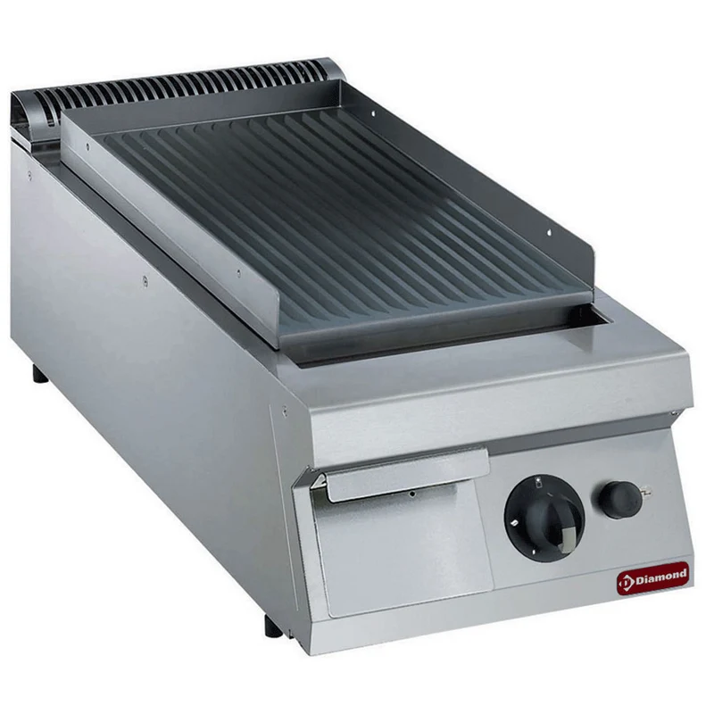 Gas Grillplatte gerillt -TOP- - G22/PR4T-NE