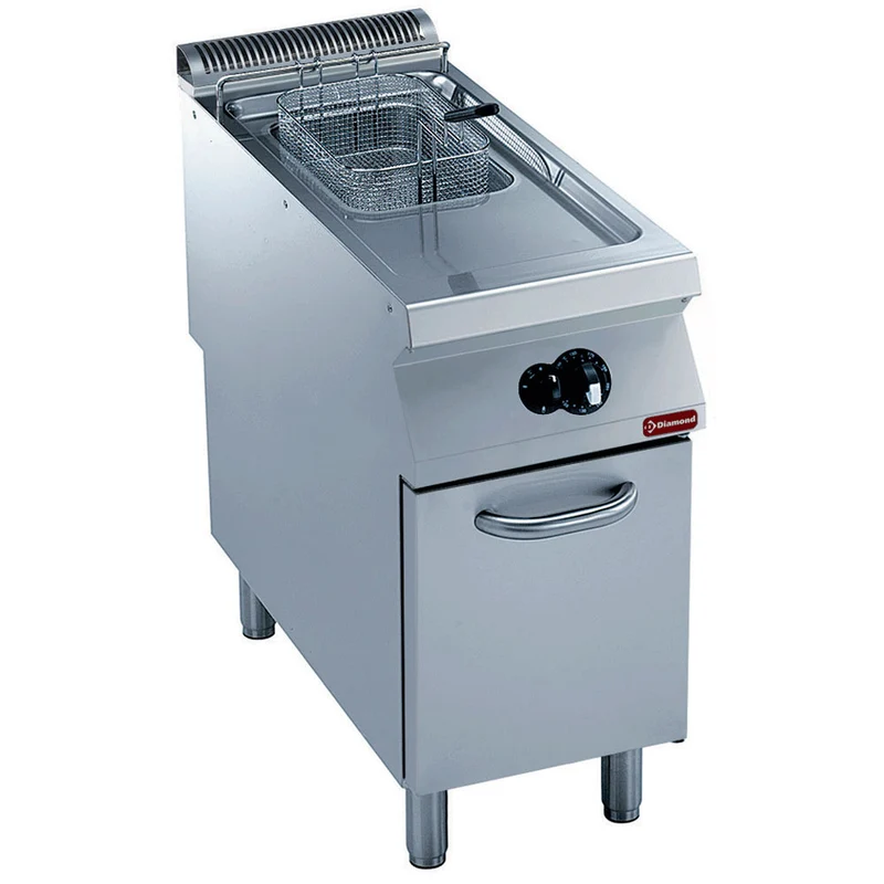 Gas Friteuse 1 Becken "Y" 15 L, externe Brenner, auf Unterschrank - G22/F15A4-N