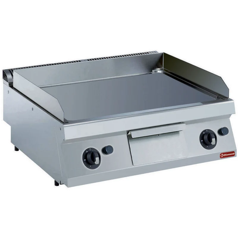 Gas Grillplatte, glatt aus Hartchrom -TOP- - G17/PLCD8T-N