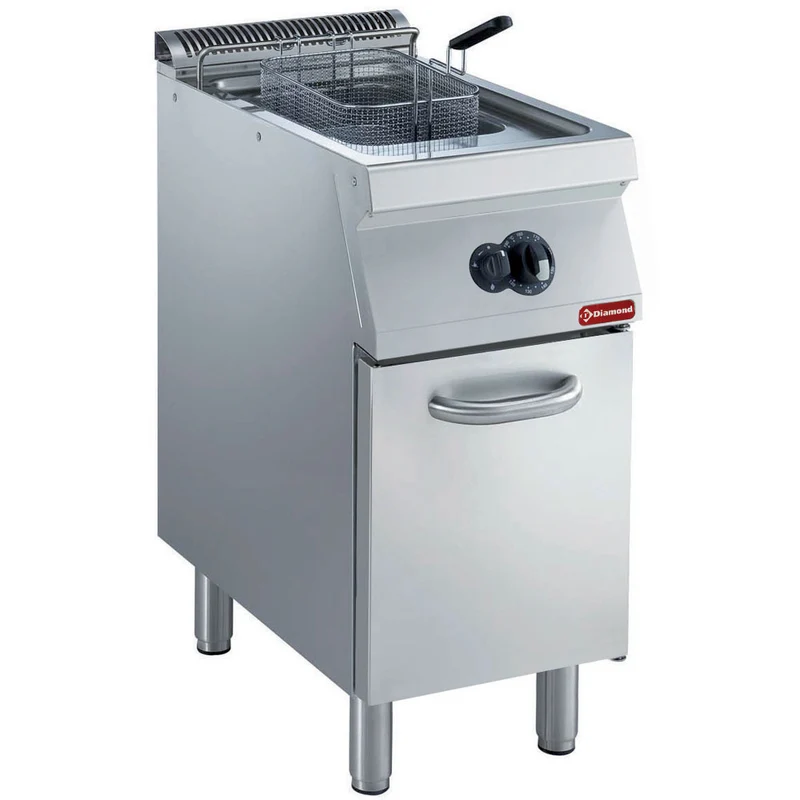 Gas Friteuse, Becken in "Y" Form, 15 L, externer Brenner, auf Unterbau - G17/F15A4-N