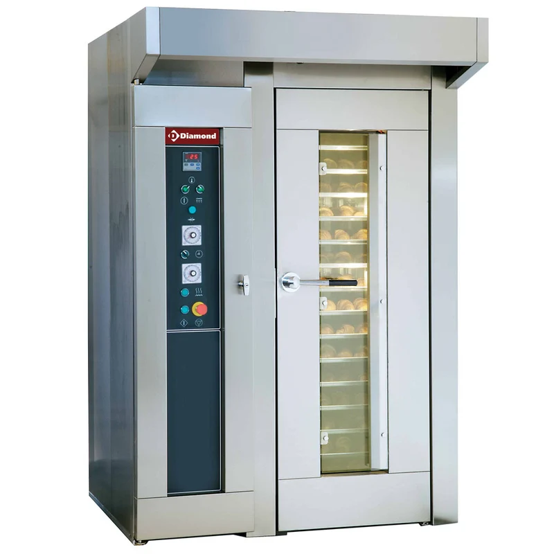 Konvektionsofen für Bäckerei und Konditorei, rotierend, 15 oder 18 Ebenen (450 x 650 mm oder 500x700 mm) - FRM/4E-F