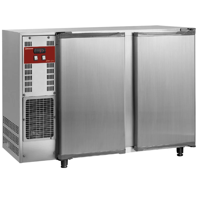 Flaschenkühlschrank, Edelstahl, 2 Türen, 375 Liter - TAVX/2-R2