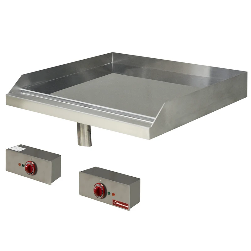 Elektro Grillplatte, glatt verchromt, Einbaugerät - EDI/PLCD7