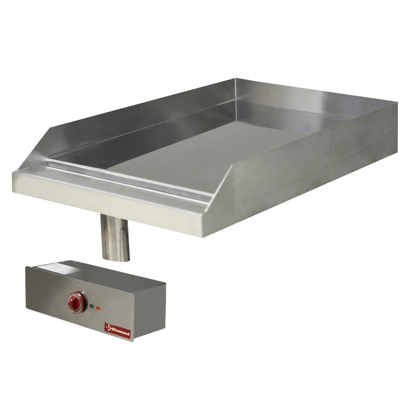 Elektro Grillplatte, glatt verchromt , Einbaugerät - EDI/PLCD4