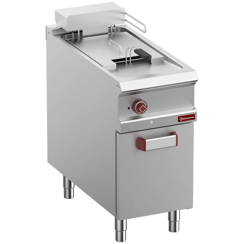 Elektro-Fritteuse 1 Becken 18 Lit., auf Unterschrank - E9/F18A4-N