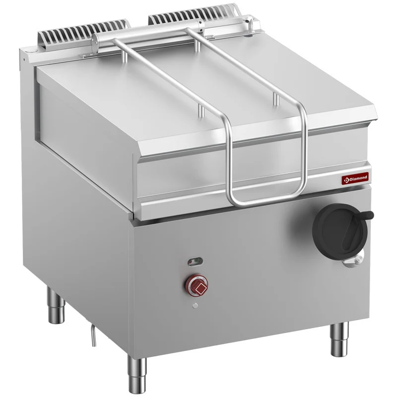 Elektro-Kippbratpfanne, Becken aus Edelstahl 80 Lit., auf Unterbau - E9/BRI8-N