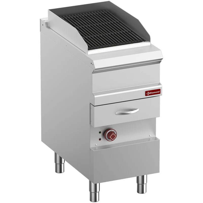 Elektrischer Dampfgrill, "doppelseitiger" Gusseisenrost, Modul 1/2 - E7/GVQA4-N