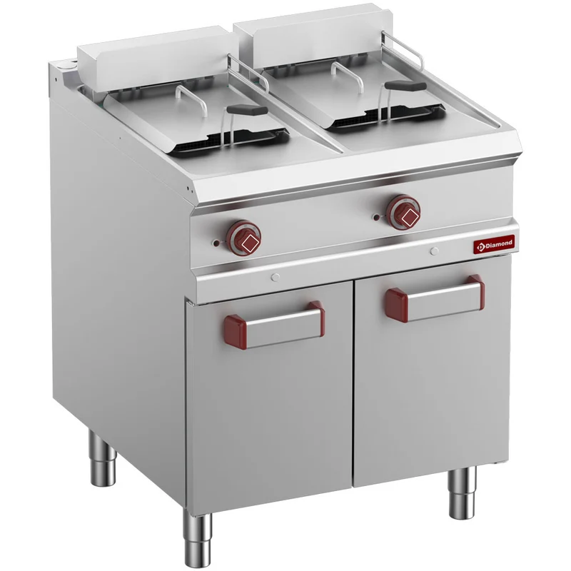 Elektro-Fritteuse, 2 Becken, 13 Liter auf Unterbau - E7/F26A7-N