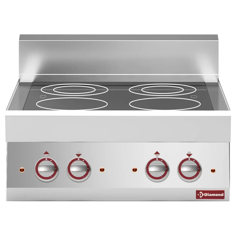 Alpha 650" Glaskeramik-Elektroherd mit 4 Brennern - E65/4VC7T-230V/3-N