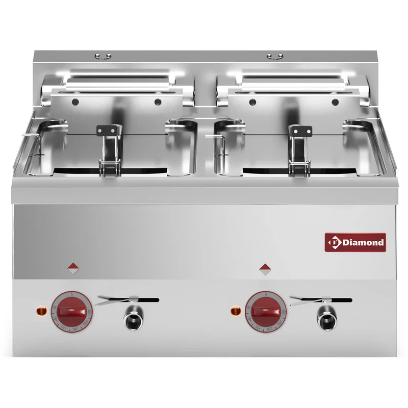 Elektro Friteuse 2 Becken 10 Liter -Top- - E60/F20-6T-230/3-N