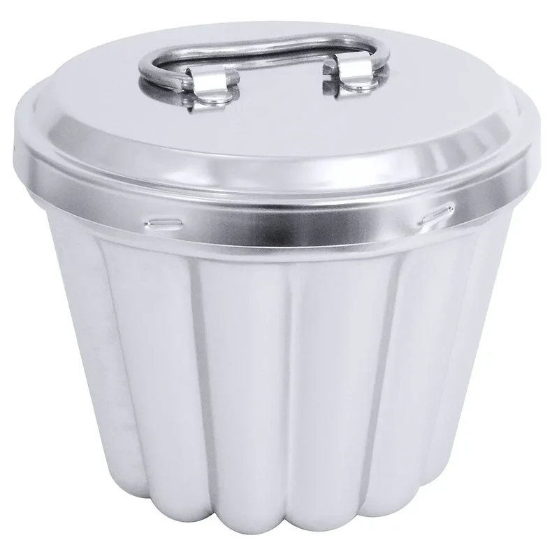 Edelstahl Puddingform 14-18 cm ohne Innenrohr mit Deckel