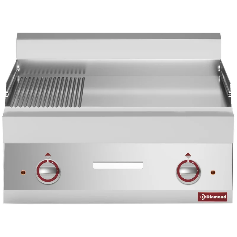 Elektro Grillplatte 2/3 glatt 1/3 gerillt -Top- - E65/PM7T-N