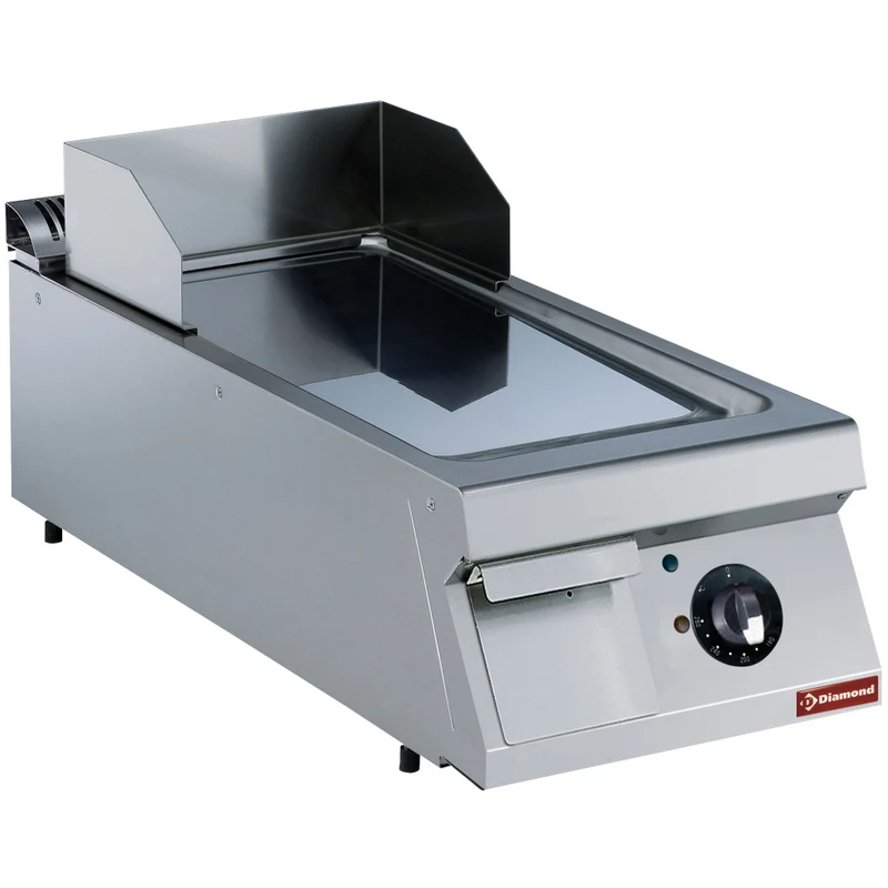 Elektro Grillplatte glatt, Hartchrom -TOP- - E22/PLCD4T-N