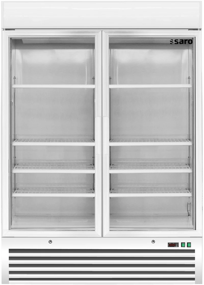 Saro Tiefkühlschrank mit 2 Glastüren, Modell D 920 - weiß