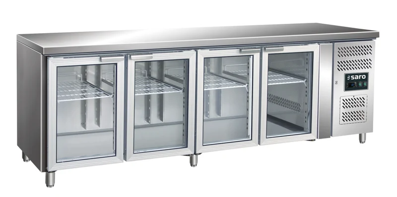 Saro Kühltisch mit 4 Glastüren, Modell GN 4100 TNG