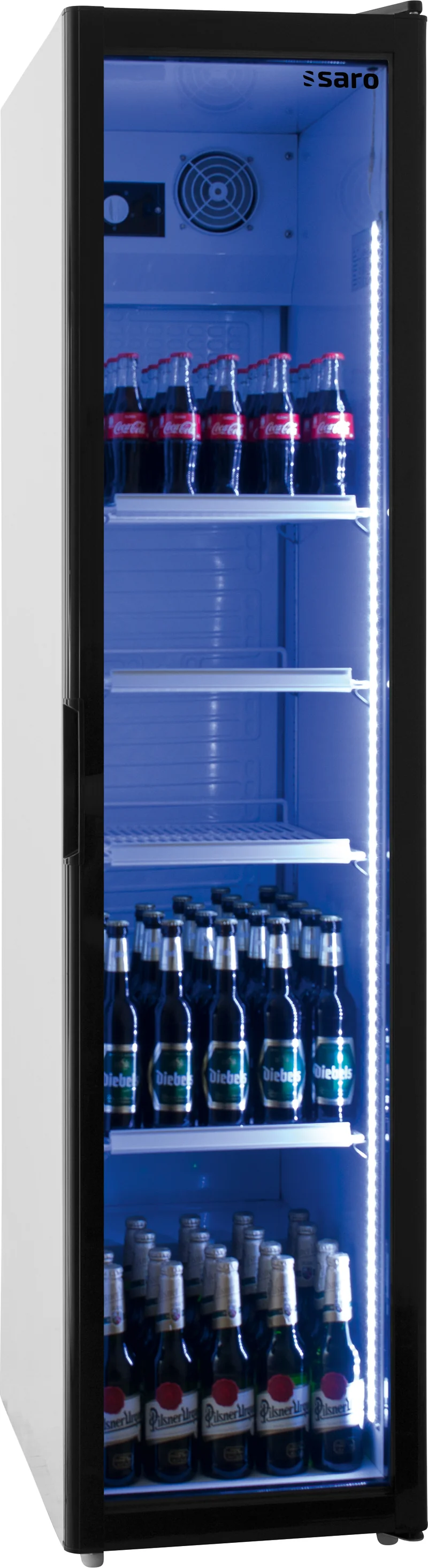Saro Kühlschrank mit Glastür - schmal, Modell SK 301
